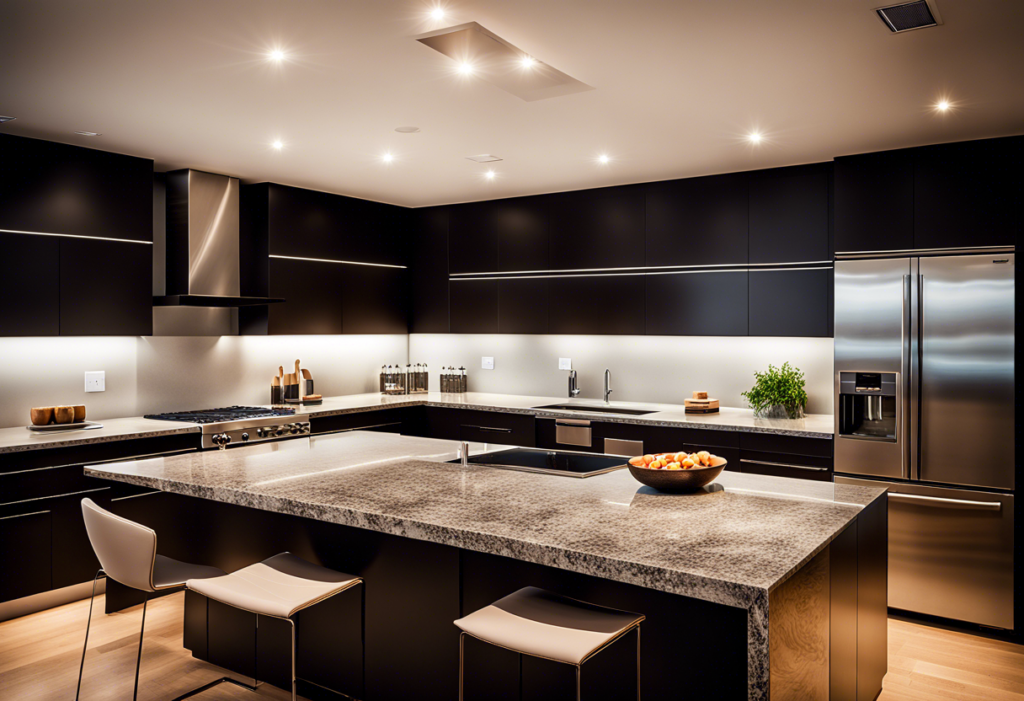 Cuisine moderne en simulation chez Leroy Merlin