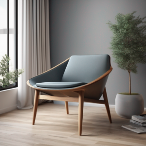 Chaise au design nordique épuré et moderne
