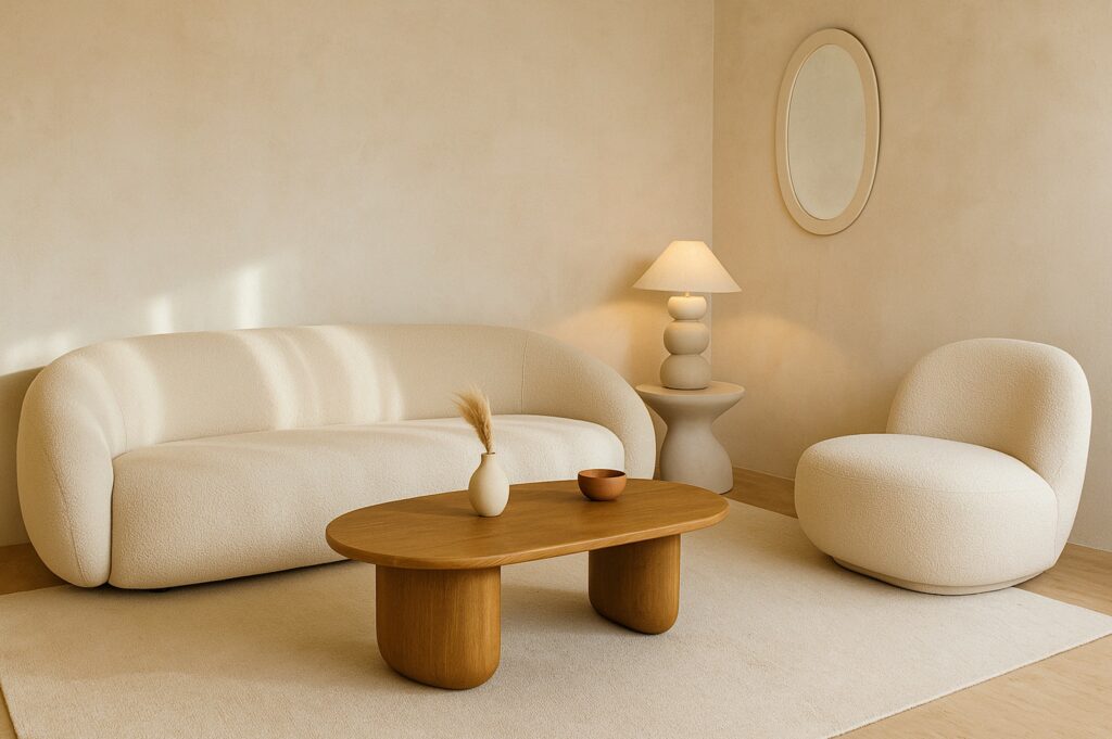 mobilier forme arrondi