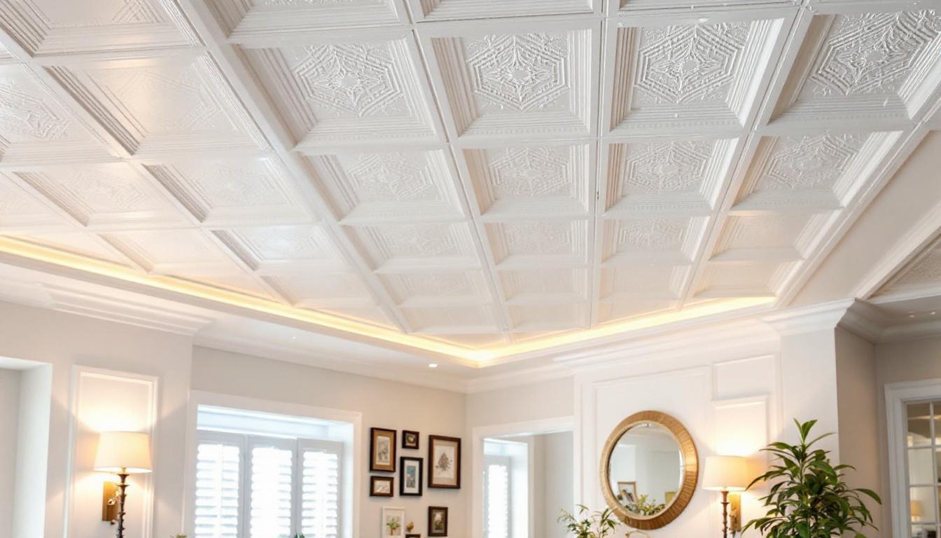 Lambris PVC plafond anti feu : sécurité et style pour vos rénovations