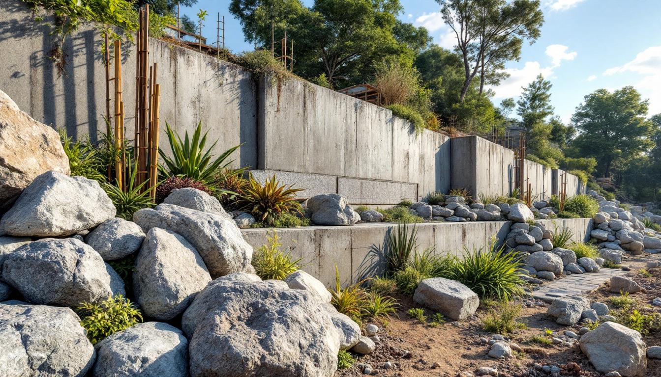 Mur soutènement béton : solutions robustes et durables pour vos travaux