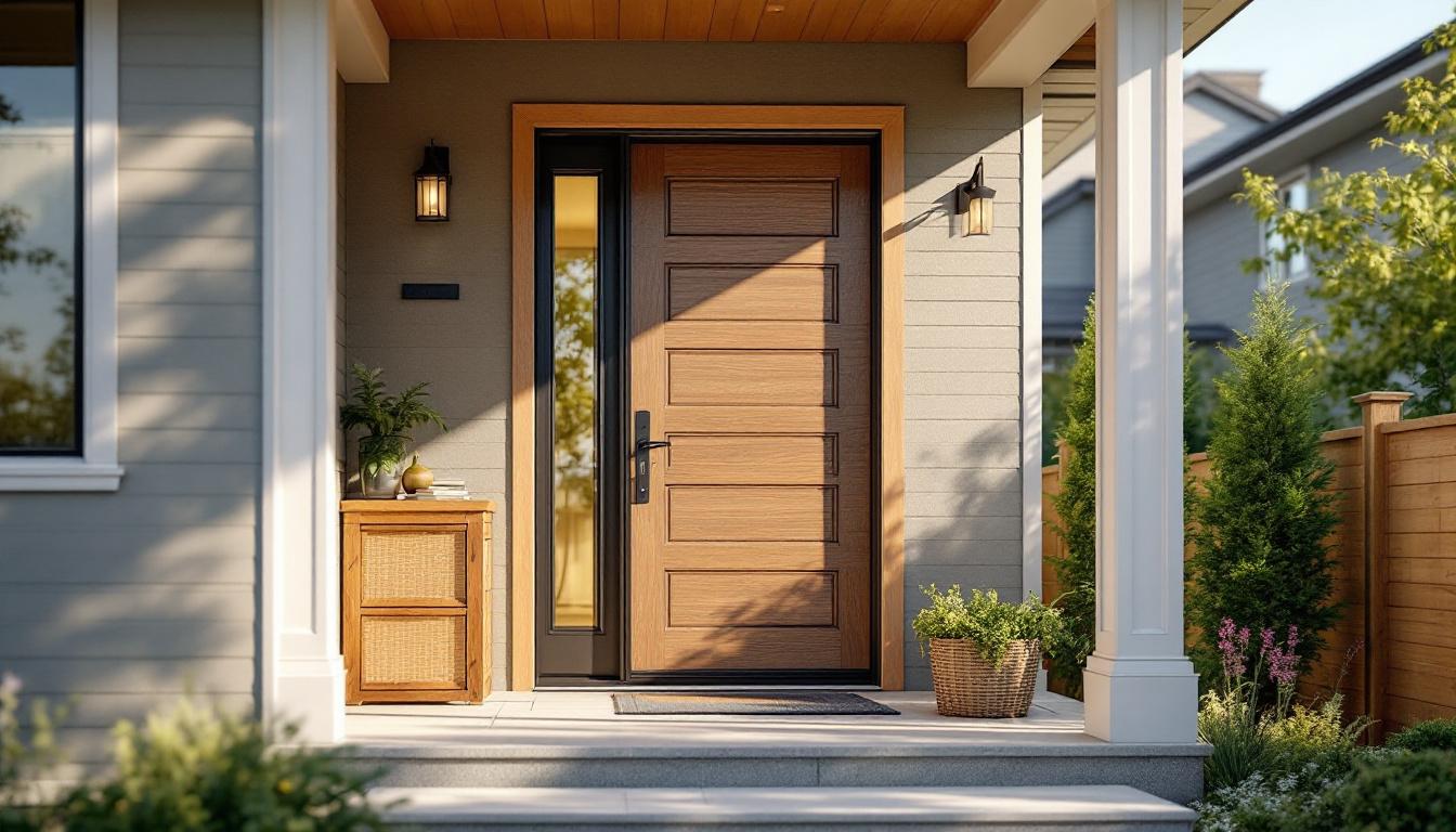 Porte d'entrée pas chère : design, sécurité et économies garanties