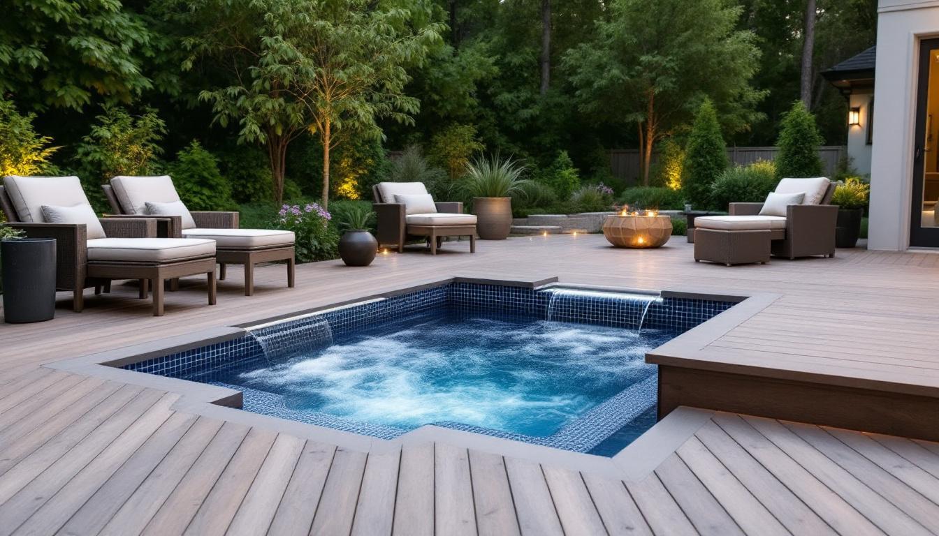 Spa encastrable débordement : confort et design pour votre espace bien-être