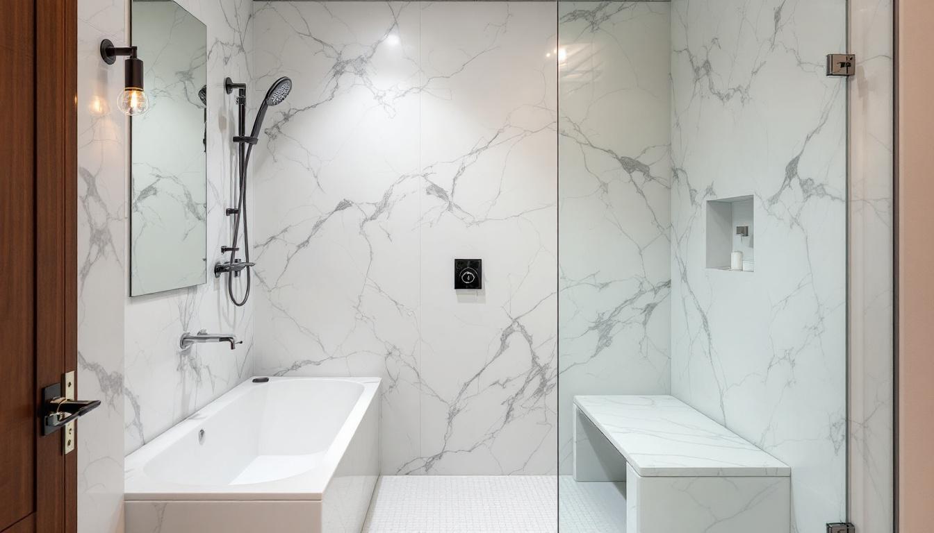 Douche italienne moderne : styles, matériaux et conseils pratiques