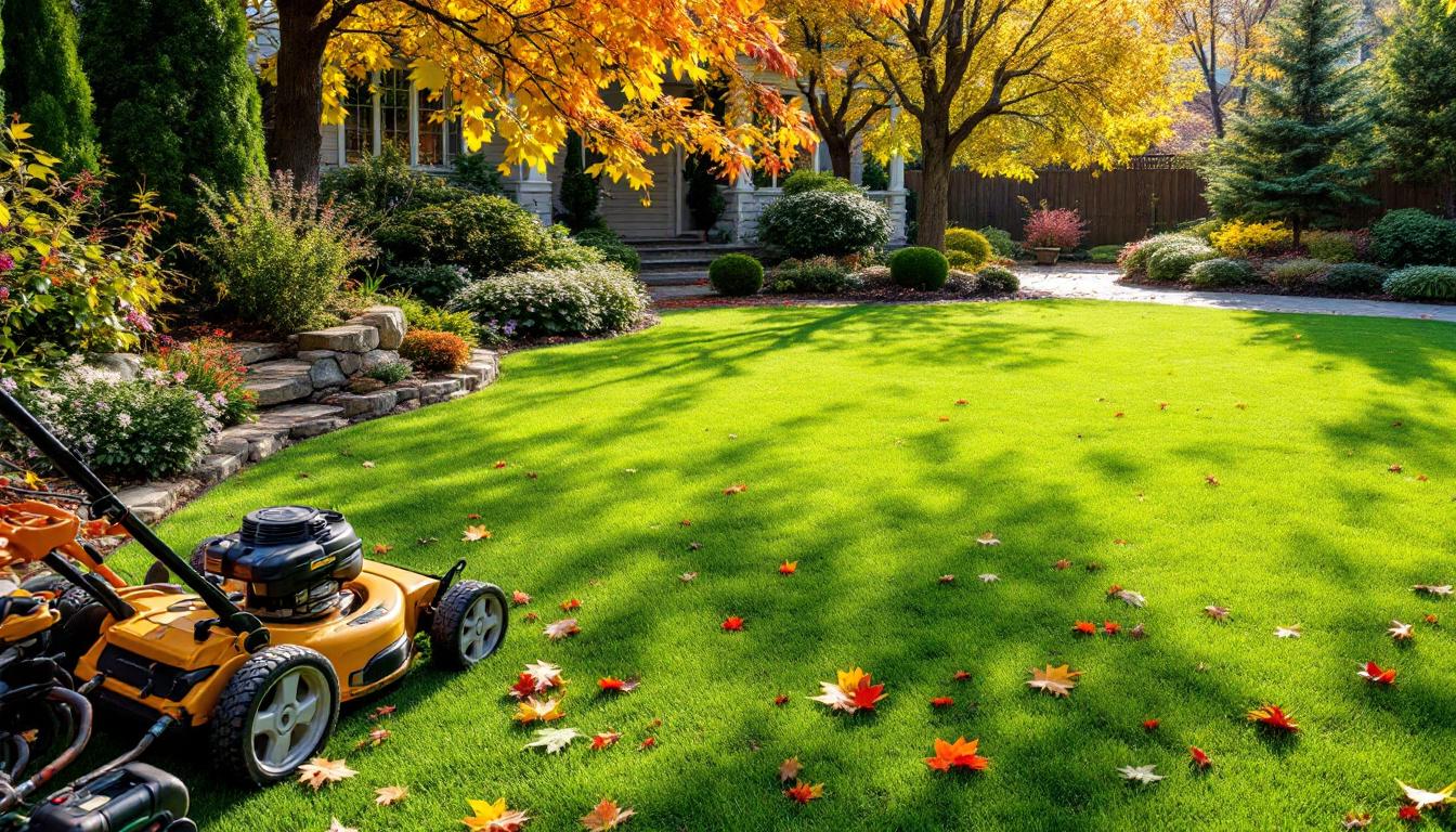 Entretien pelouse automne : conseils pour une pelouse saine cet hiver