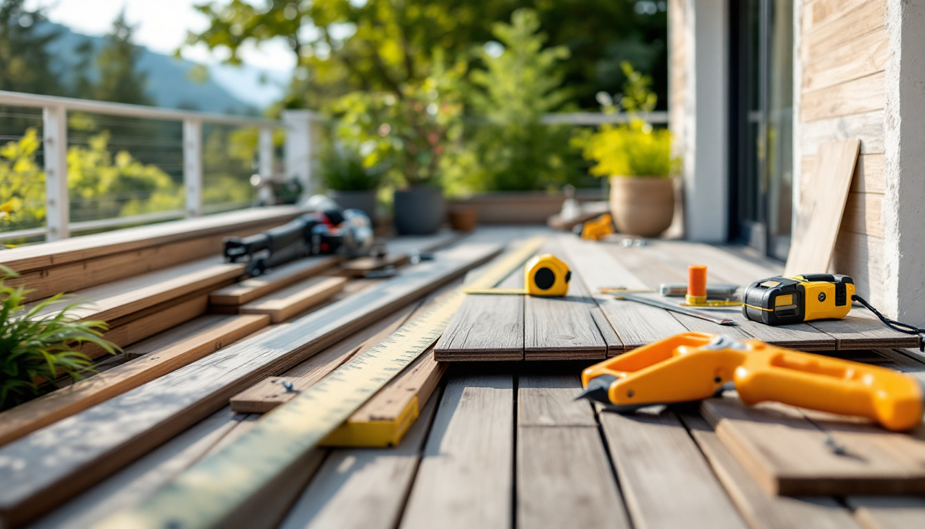 Lambourde terrasse composite : choix et conseils pour une pose réussie