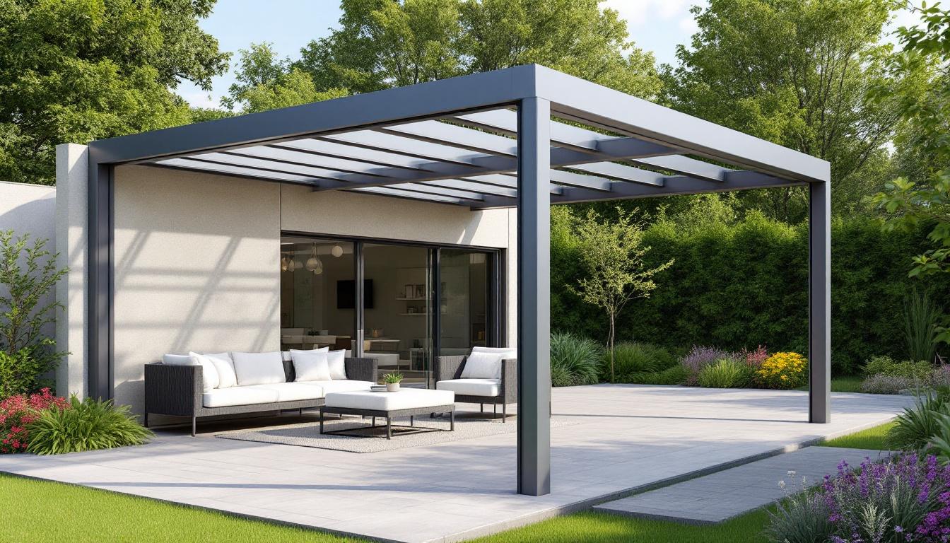 Pergola aluminium 6×4 : design moderne et confort optimal