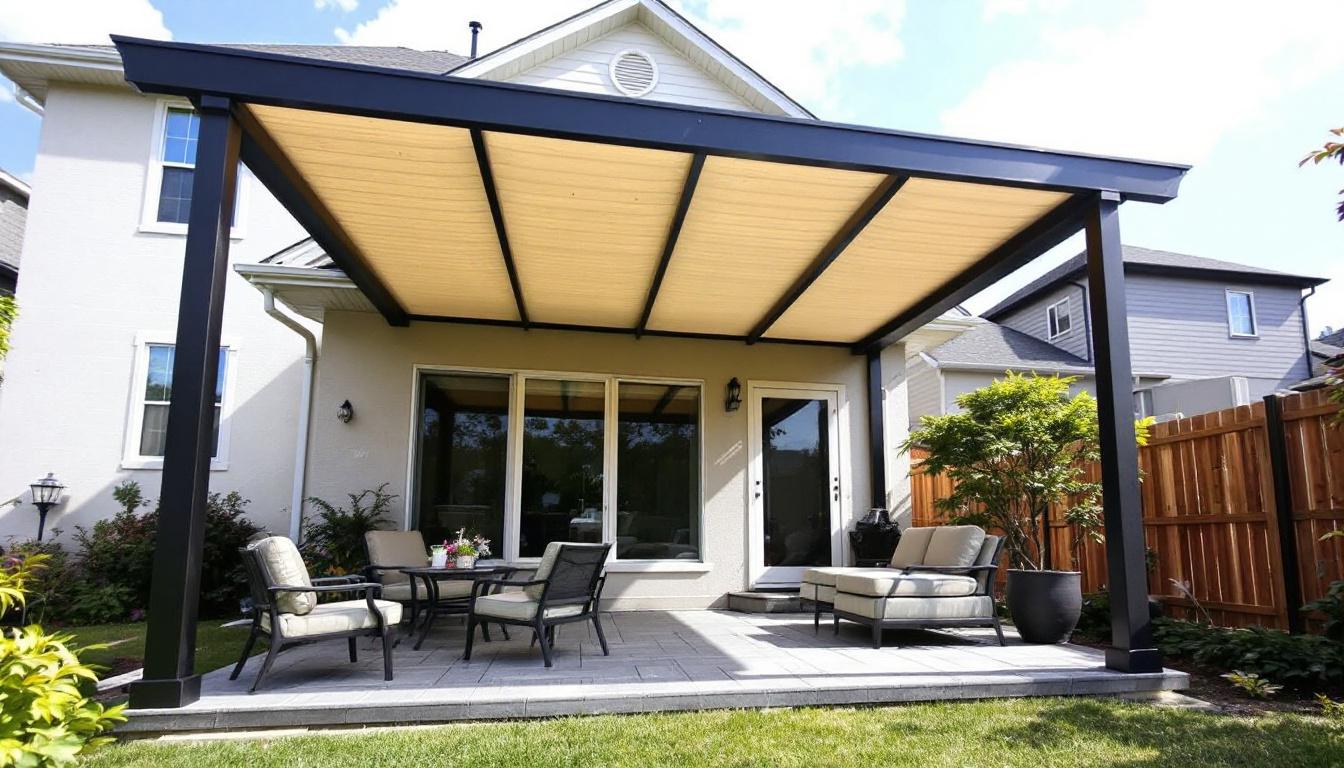 Pergola aluminium 6x4 : design moderne et confort optimal