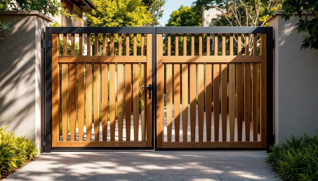 Portail bois et métal : alliez sécurité et esthétisme extérieur