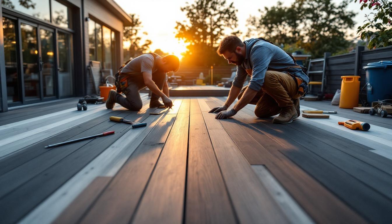 Prix terrasse composite 40m2 : comparez les coûts et options disponibles