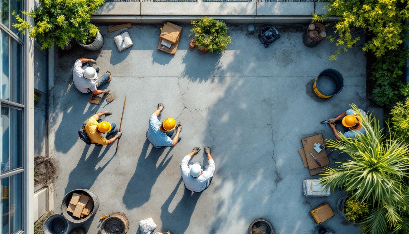 Réparer fissure terrasse béton : solutions et conseils d'experts