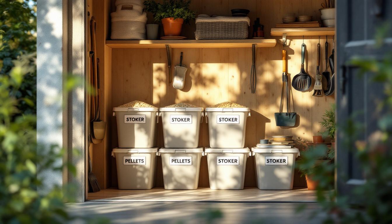 Stoker pellets abri jardin : astuces pour un stockage optimal