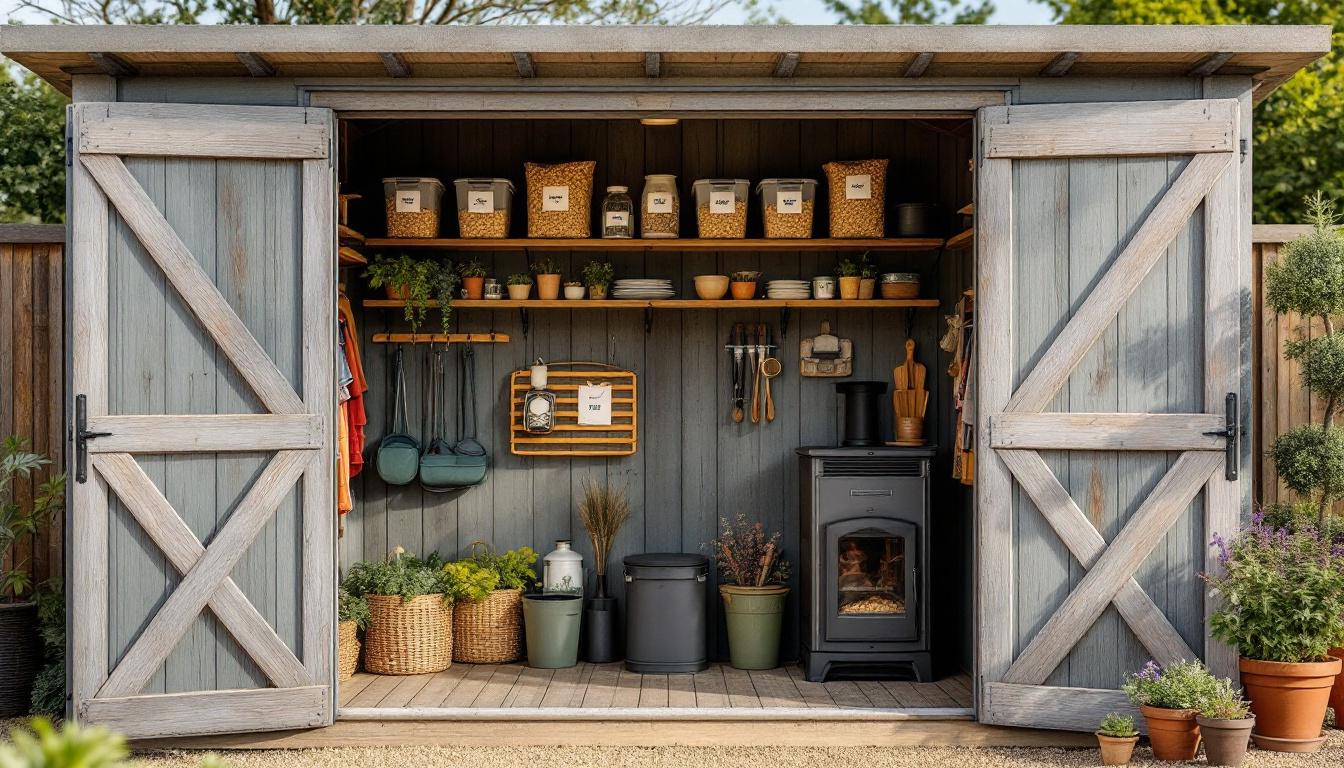 Stoker pellets abri jardin : astuces pour un stockage optimal