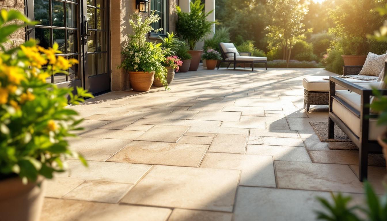 Terrasse travertin : élégance et résistance pour vos extérieurs